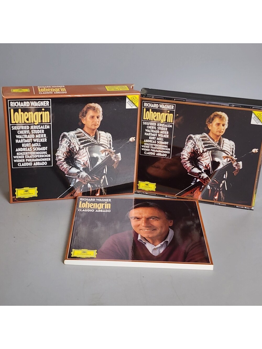 Richard Wagner Lohengrin 3 CD Box Set Claudio Abbado Deutsche Grammophon Opera
